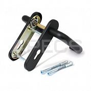 Картинка Ручки на планке для противопожарных замков (1900, 2000, 3000) Apecs HP-72.1303-BL (Spring) пружина черный